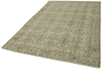 Beige Floral Turkish Rug with Brown Accents 178x286 cm (5'10" x 9'5")