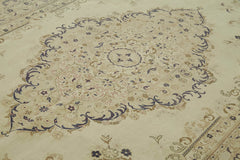 Persian Bej Klasik Pamuk Yün El Dokuma Halısı 213x314 Agacan