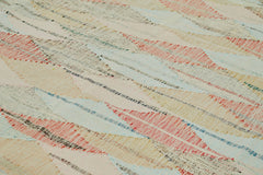 Scrap Bej Geometrik Pamuk Yün El Dokuma Halısı 293x459 Agacan