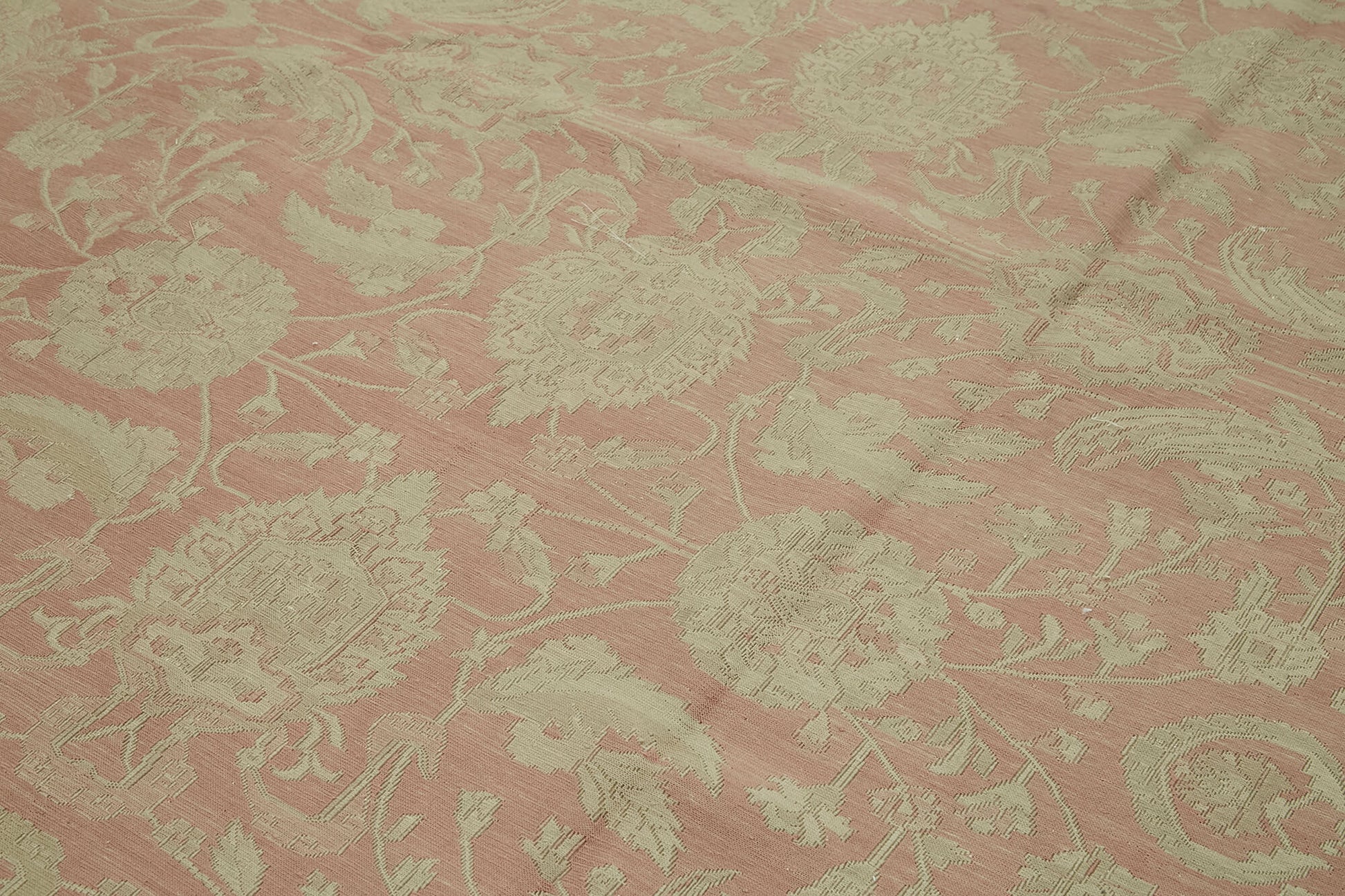 Sumak Bej Klasik Yün Pamuk El Dokuma Halısı 282x408 Agacan