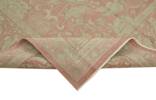 Sumak Bej Klasik Yün Pamuk El Dokuma Halısı 282x408 Agacan