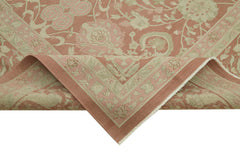 Sumak Bej Klasik Yün Pamuk El Dokuma Halısı 347x460 Agacan