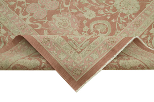 Sumak Bej Klasik Yün Pamuk El Dokuma Halısı 347x460 Agacan