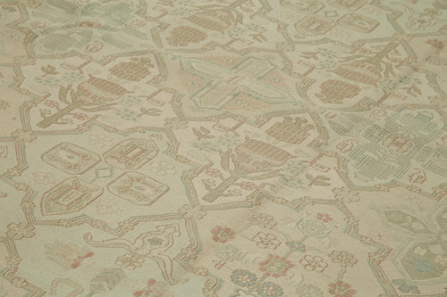 Sumak Bej Klasik Yün Pamuk El Dokuma Halısı 284x407 Agacan