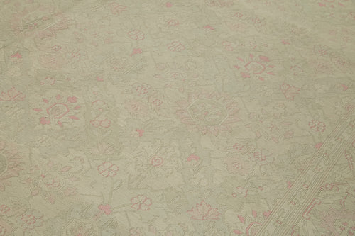 Sumak Bej Klasik Yün Pamuk El Dokuma Halısı 285x405 Agacan