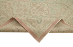 Sumak Bej Klasik Yün Pamuk El Dokuma Halısı 346x448 Agacan