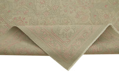 Sumak Bej Klasik Yün Pamuk El Dokuma Halısı 254x343 Agacan