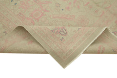 Sumak Bej Klasik Yün Pamuk El Dokuma Halısı 251x351 Agacan