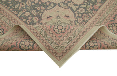 Sumak Bej Klasik Yün Pamuk El Dokuma Halısı 287x410 Agacan