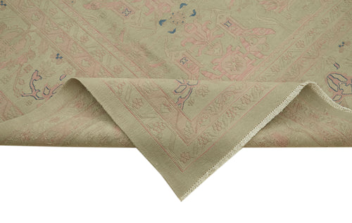 Sumak Bej Klasik Yün Pamuk El Dokuma Halısı 283x400 Agacan