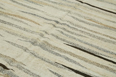 Kendir Bej Geometrik Hemp El Dokuma Halısı 246x362 Agacan