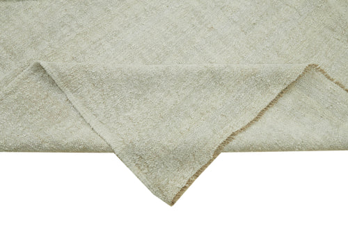 Kendir Bej Geometrik Hemp El Dokuma Halısı 285x408 Agacan