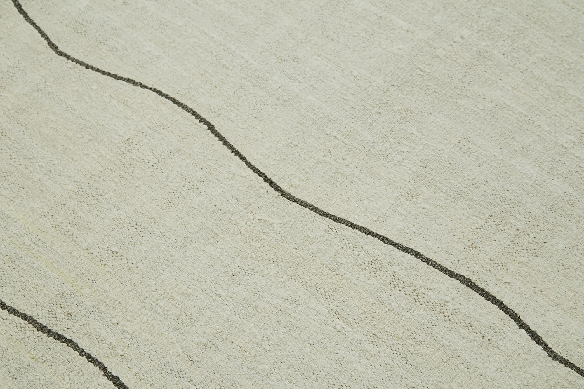 Kendir Bej Geometrik Hemp El Dokuma Halısı 283x414 Agacan