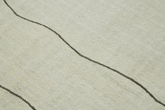 Kendir Bej Geometrik Hemp El Dokuma Halısı 283x414 Agacan