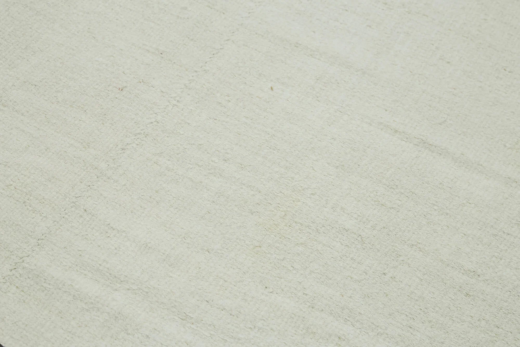 Kendir Beyaz Geometrik Hemp El Dokuma Halısı 175x373 Agacan
