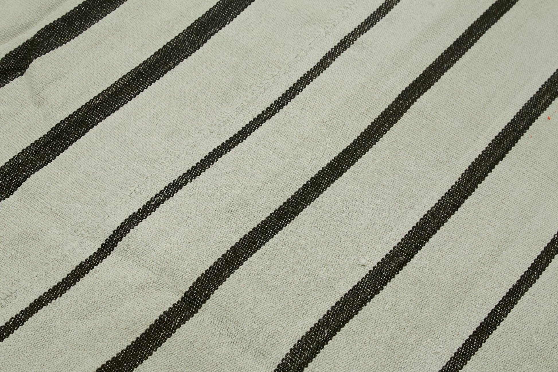 Kendir Beyaz Geometrik Hemp El Dokuma Halısı 200x247 Agacan