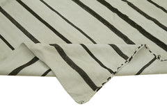 Kendir Beyaz Geometrik Hemp El Dokuma Halısı 200x247 Agacan