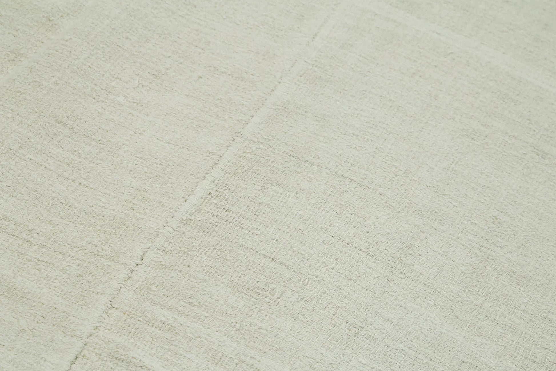 Kendir Beyaz Geometrik Hemp El Dokuma Halısı 190x458 Agacan