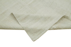 Kendir Beyaz Geometrik Hemp El Dokuma Halısı 190x458 Agacan