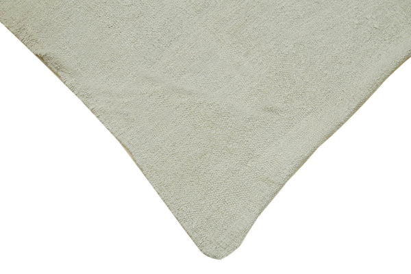 Kendir Beyaz Geometrik Hemp El Dokuma Halısı 186x362 Agacan