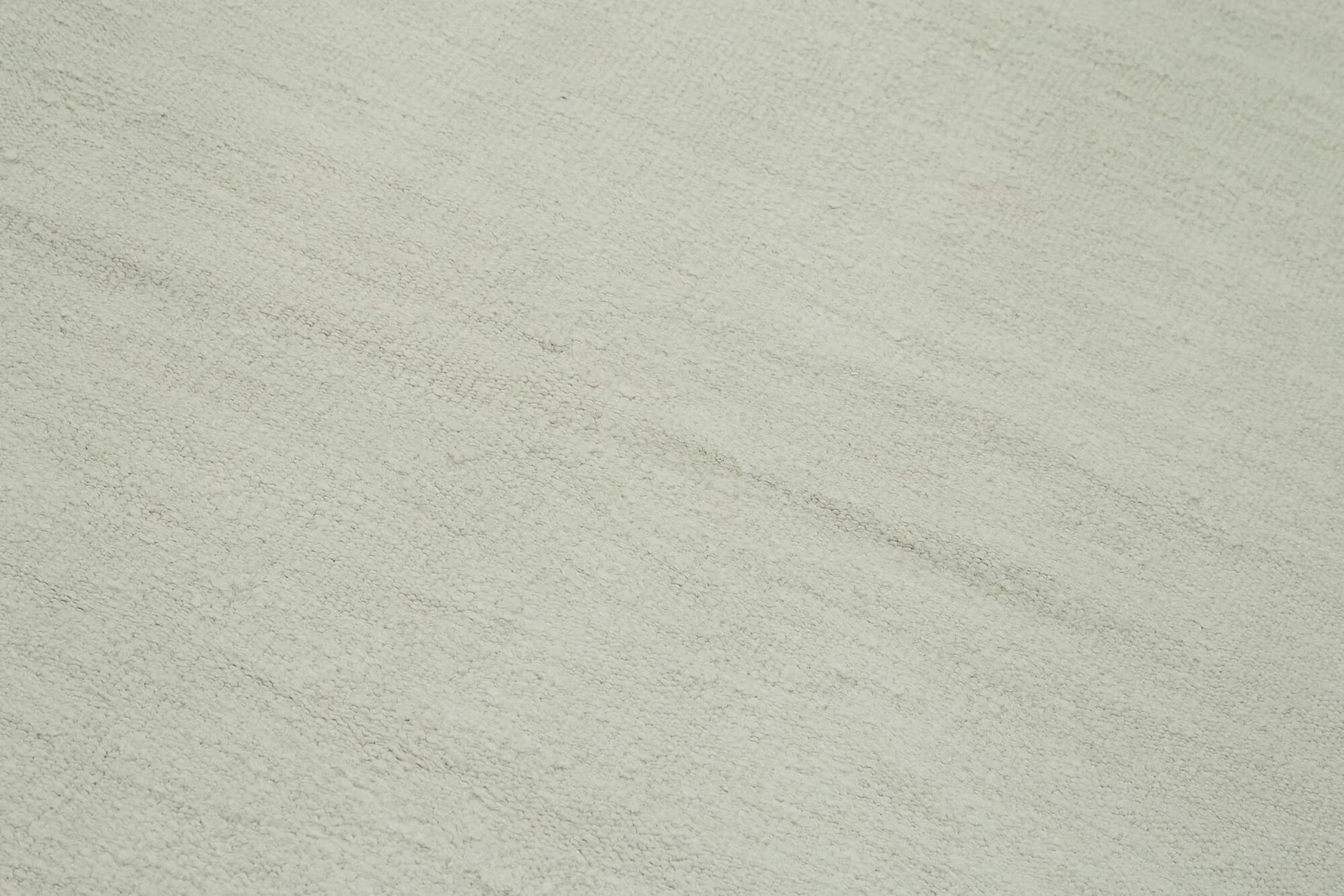 Kendir Beyaz Geometrik Hemp El Dokuma Halısı 196x370 Agacan