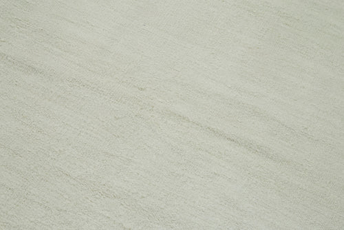 Kendir Beyaz Geometrik Hemp El Dokuma Halısı 196x370 Agacan