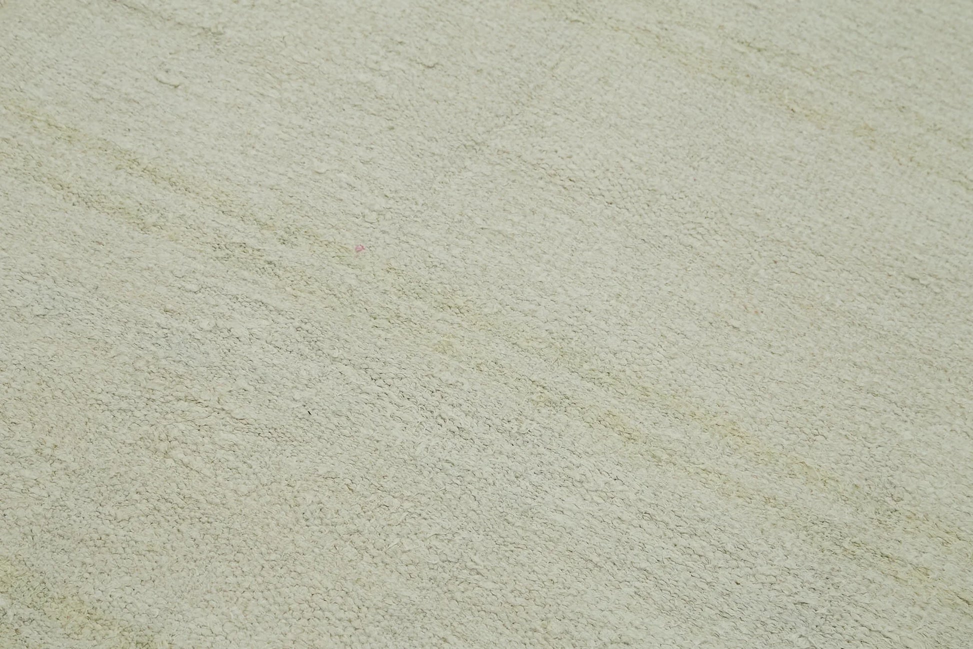 Kendir Beyaz Geometrik Hemp El Dokuma Halısı 185x394 Agacan
