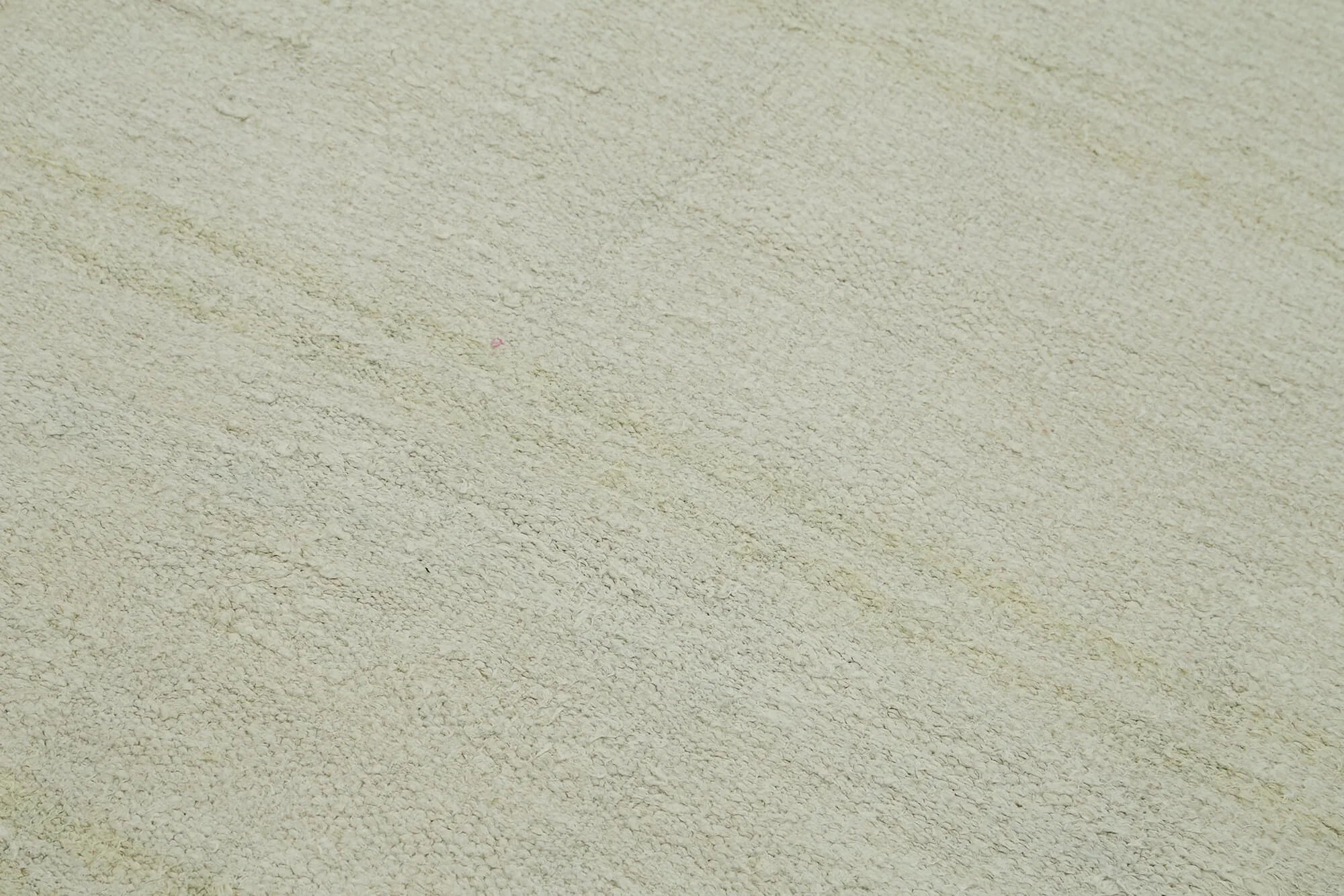 Kendir Beyaz Geometrik Hemp El Dokuma Halısı 185x394 Agacan