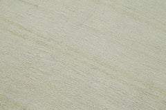 Kendir Beyaz Geometrik Hemp El Dokuma Halısı 185x394 Agacan