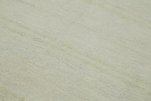 Kendir Beyaz Geometrik Hemp El Dokuma Halısı 185x394 Agacan