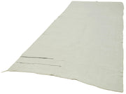 Kendir Beyaz Geometrik Hemp El Dokuma Halısı 166x404 Agacan