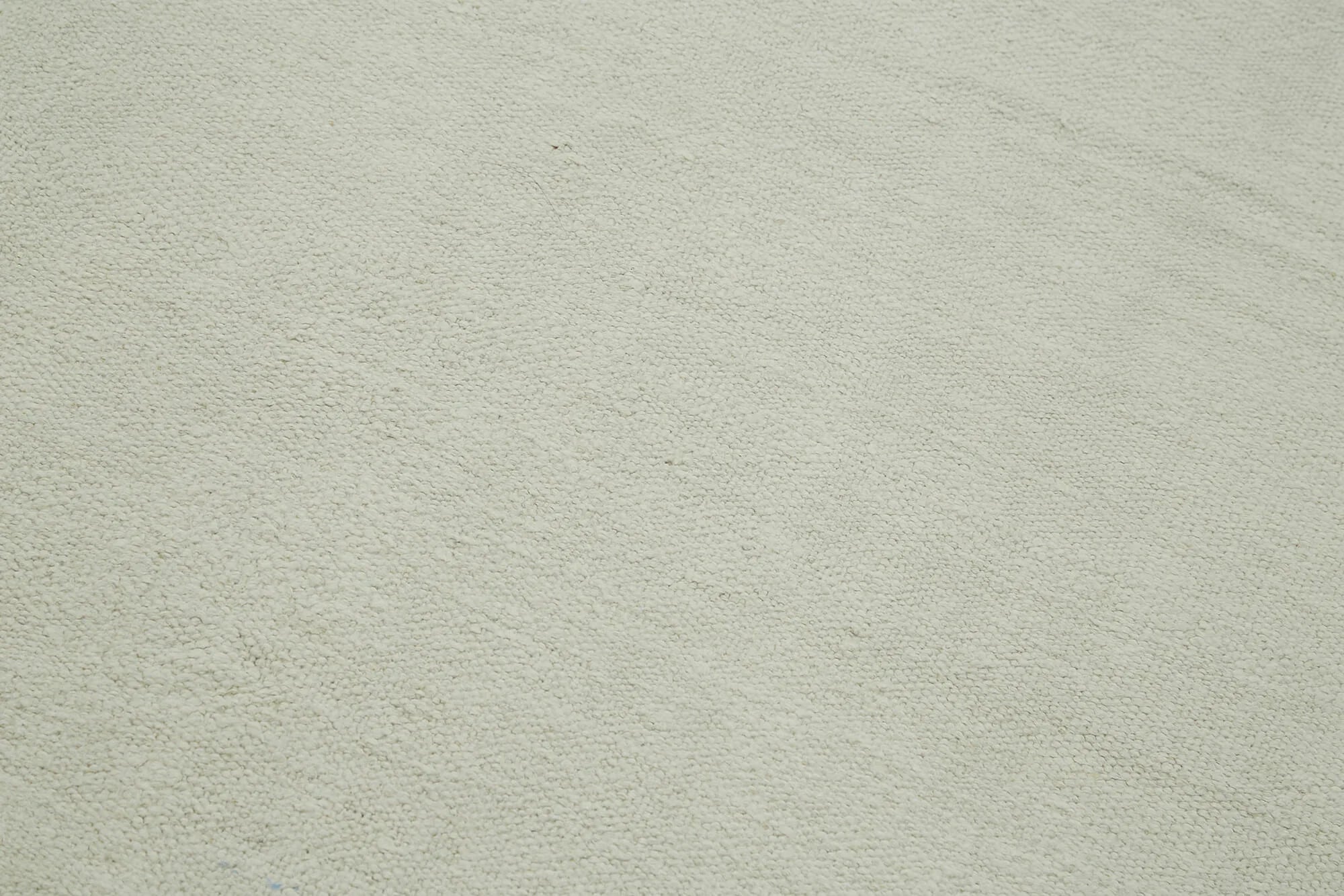 Kendir Beyaz Geometrik Hemp El Dokuma Halısı 166x404 Agacan