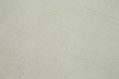 Kendir Beyaz Geometrik Hemp El Dokuma Halısı 166x404 Agacan