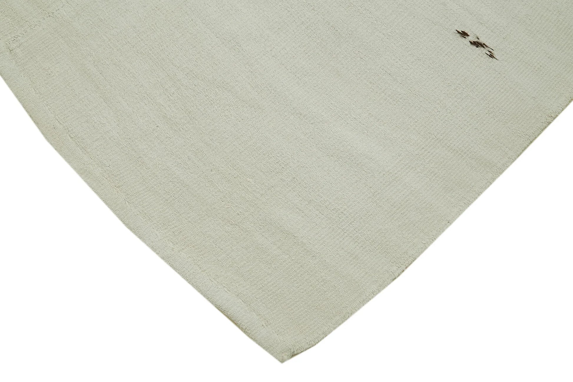 Kendir Beyaz Geometrik Hemp El Dokuma Halısı 187x360 Agacan