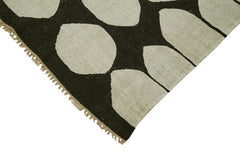 Kendir Beyaz Geometrik Hemp El Dokuma Halısı 240x320 Agacan