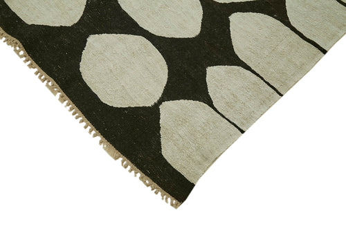 Kendir Beyaz Geometrik Hemp El Dokuma Halısı 240x320 Agacan