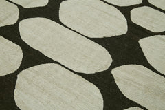 Kendir Beyaz Geometrik Hemp El Dokuma Halısı 240x320 Agacan