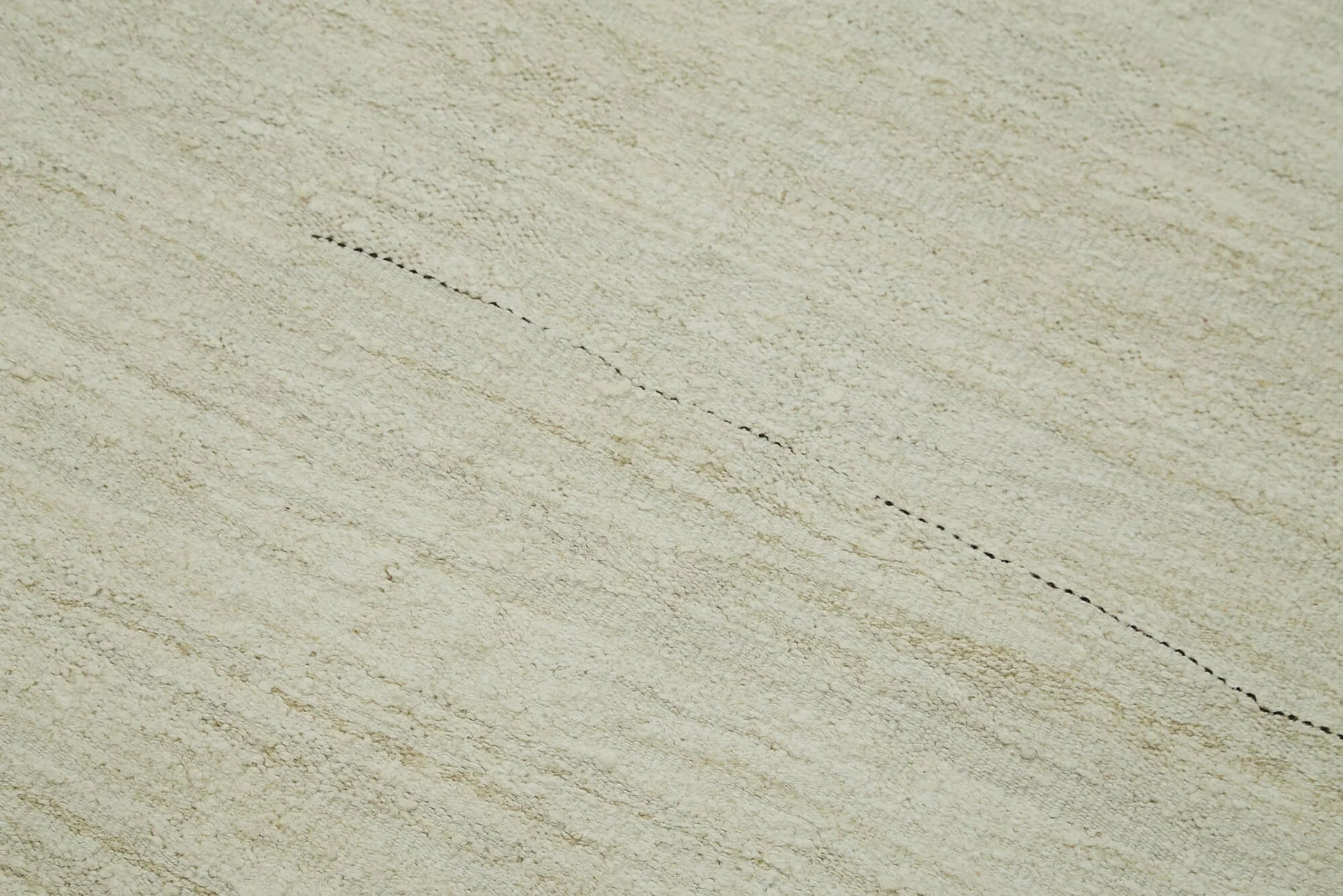 Kendir Bej Geometrik Hemp El Dokuma Halısı 223x446 Agacan