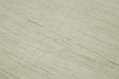 Kendir Bej Geometrik Hemp El Dokuma Halısı 223x446 Agacan