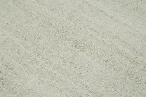 Kendir Beyaz Geometrik Hemp El Dokuma Halısı 240x345 Agacan