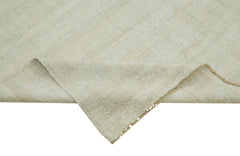 Kendir Beyaz Geometrik Hemp El Dokuma Halısı 240x345 Agacan