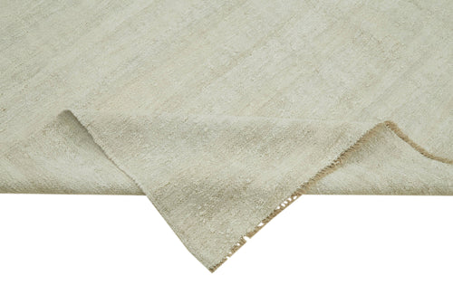 Kendir Beyaz Geometrik Hemp El Dokuma Halısı 240x345 Agacan