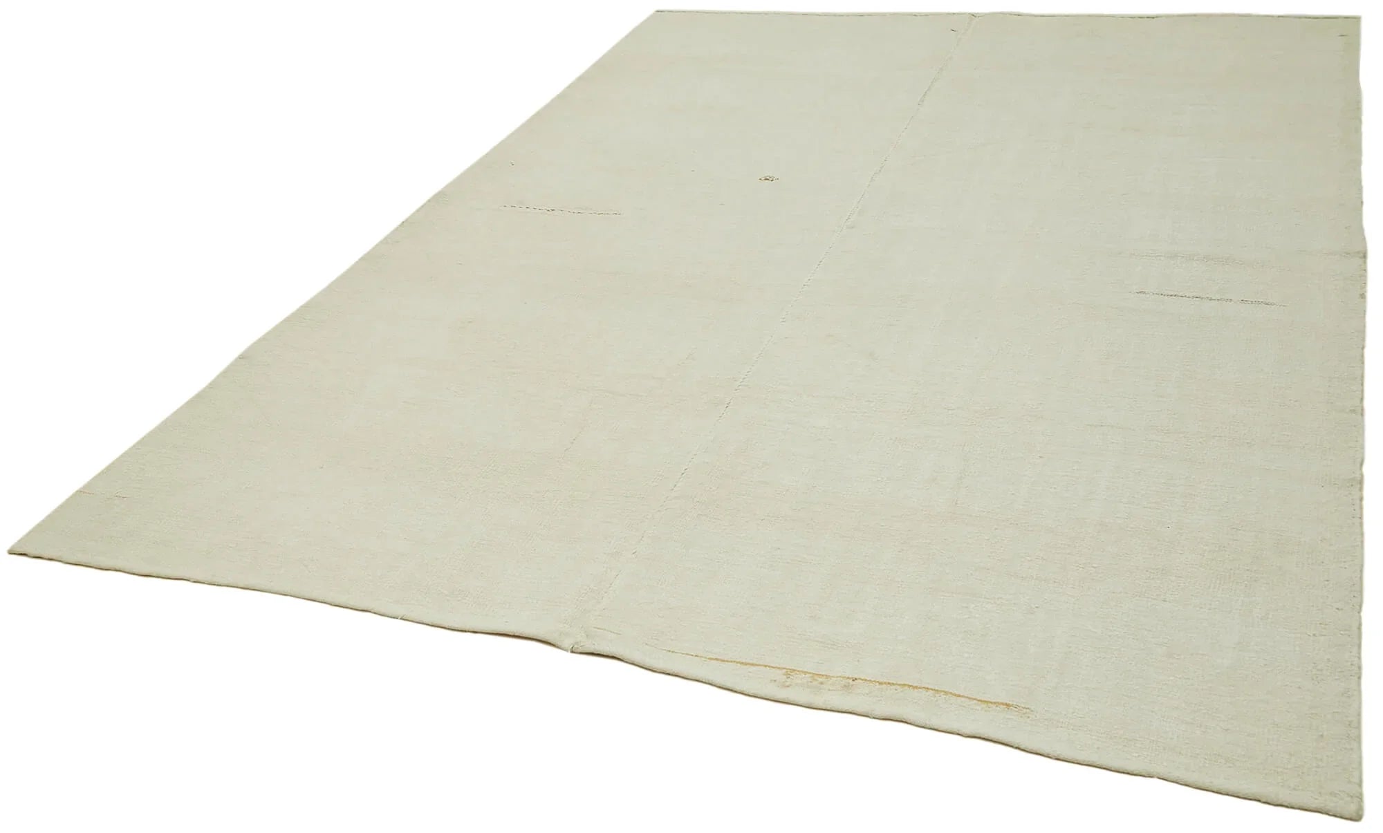 Kendir Bej Geometrik Hemp El Dokuma Halısı 210x292 Agacan