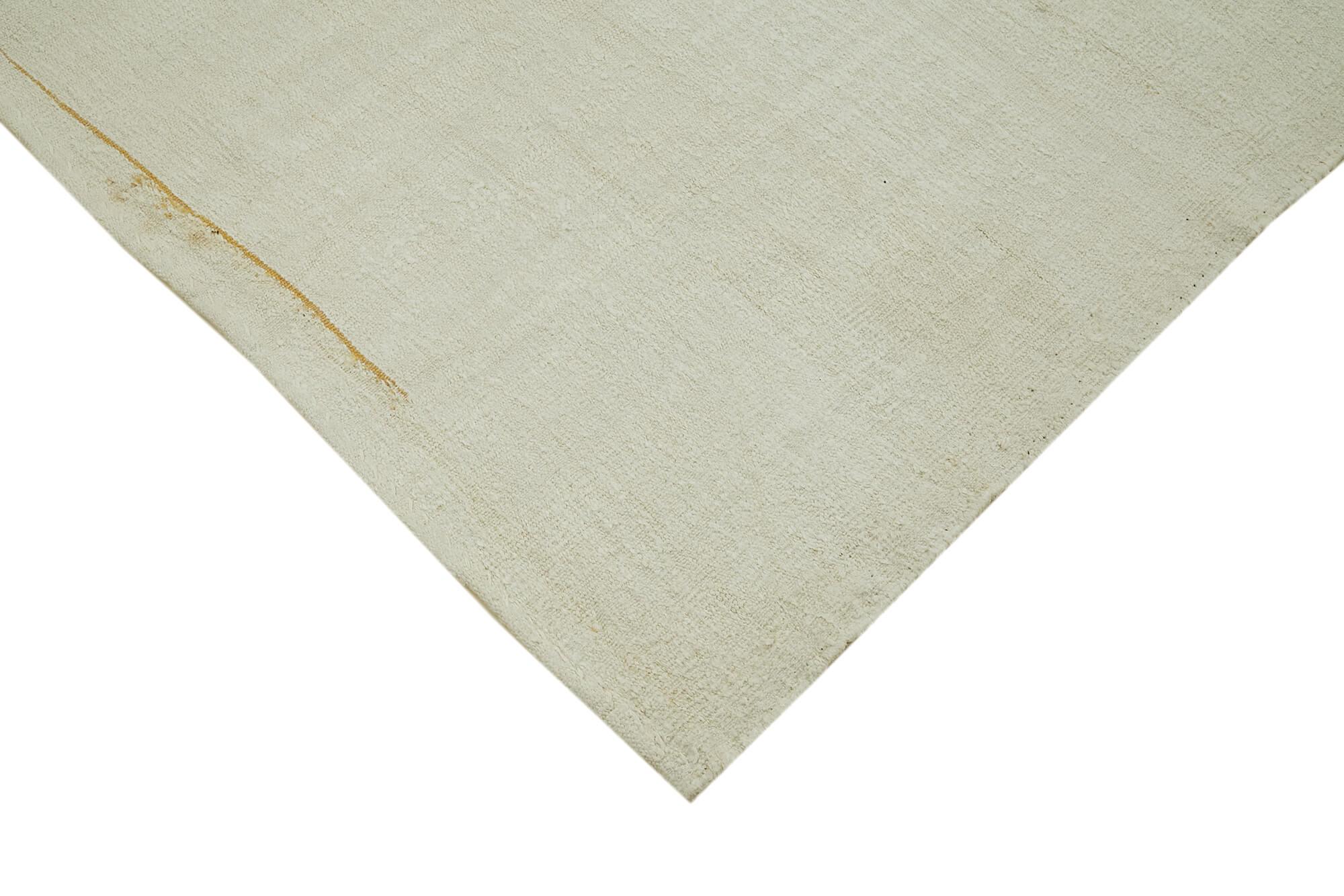 Kendir Bej Geometrik Hemp El Dokuma Halısı 210x292 Agacan