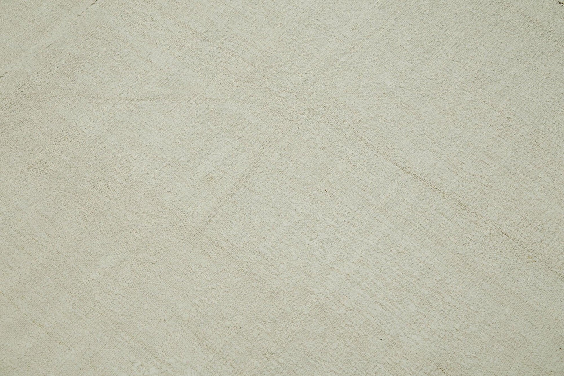 Kendir Bej Geometrik Hemp El Dokuma Halısı 210x292 Agacan