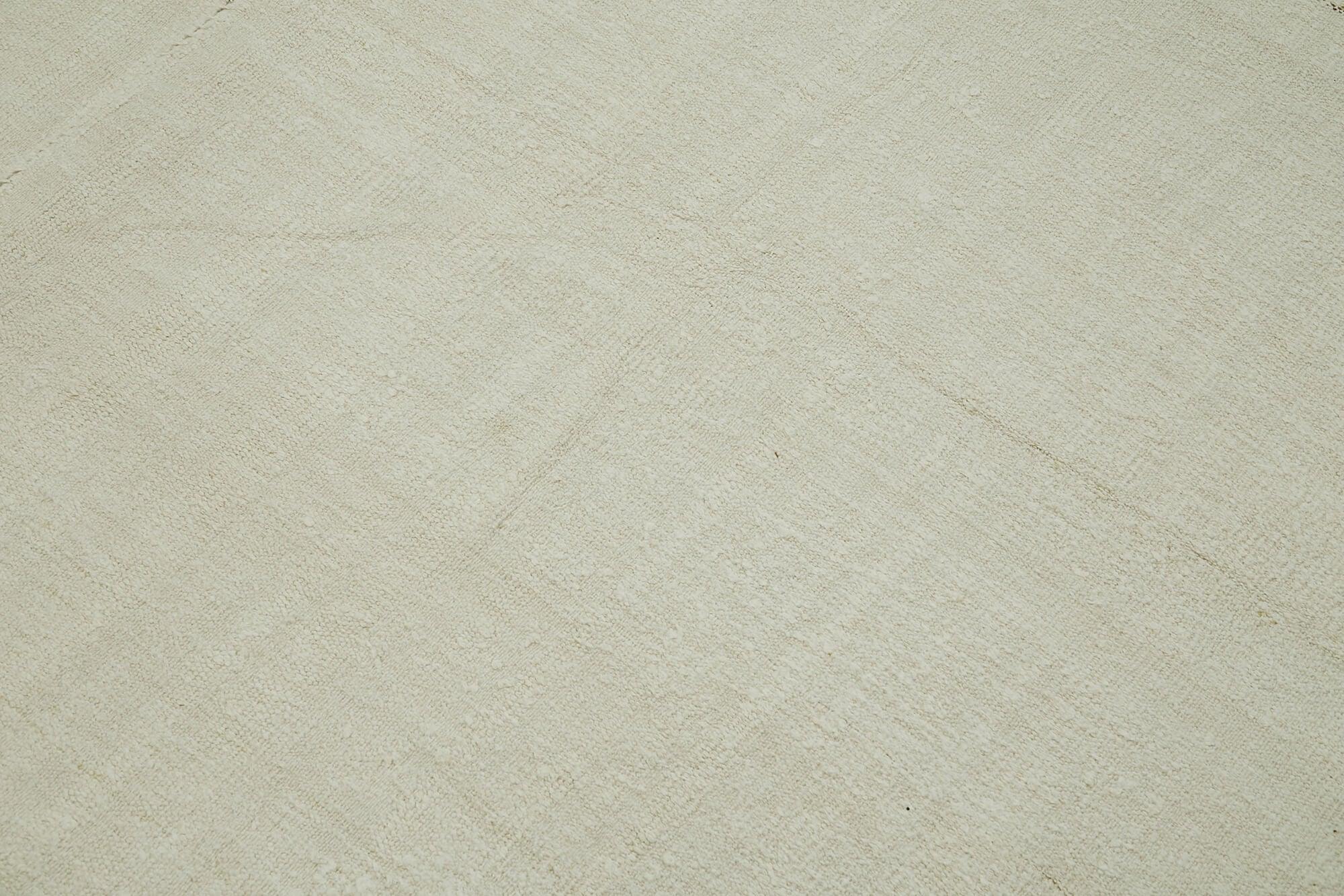 Kendir Bej Geometrik Hemp El Dokuma Halısı 210x292 Agacan