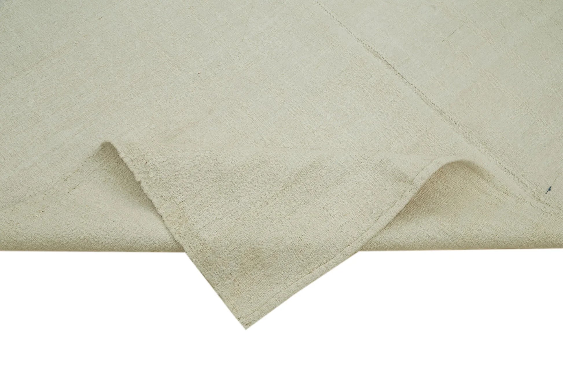 Kendir Bej Geometrik Hemp El Dokuma Halısı 210x292 Agacan