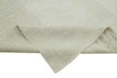 Kendir Beyaz Geometrik Hemp El Dokuma Halısı 330x449 Agacan