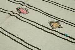 Kendir Bej Geometrik Hemp El Dokuma Halısı 200x360 Agacan