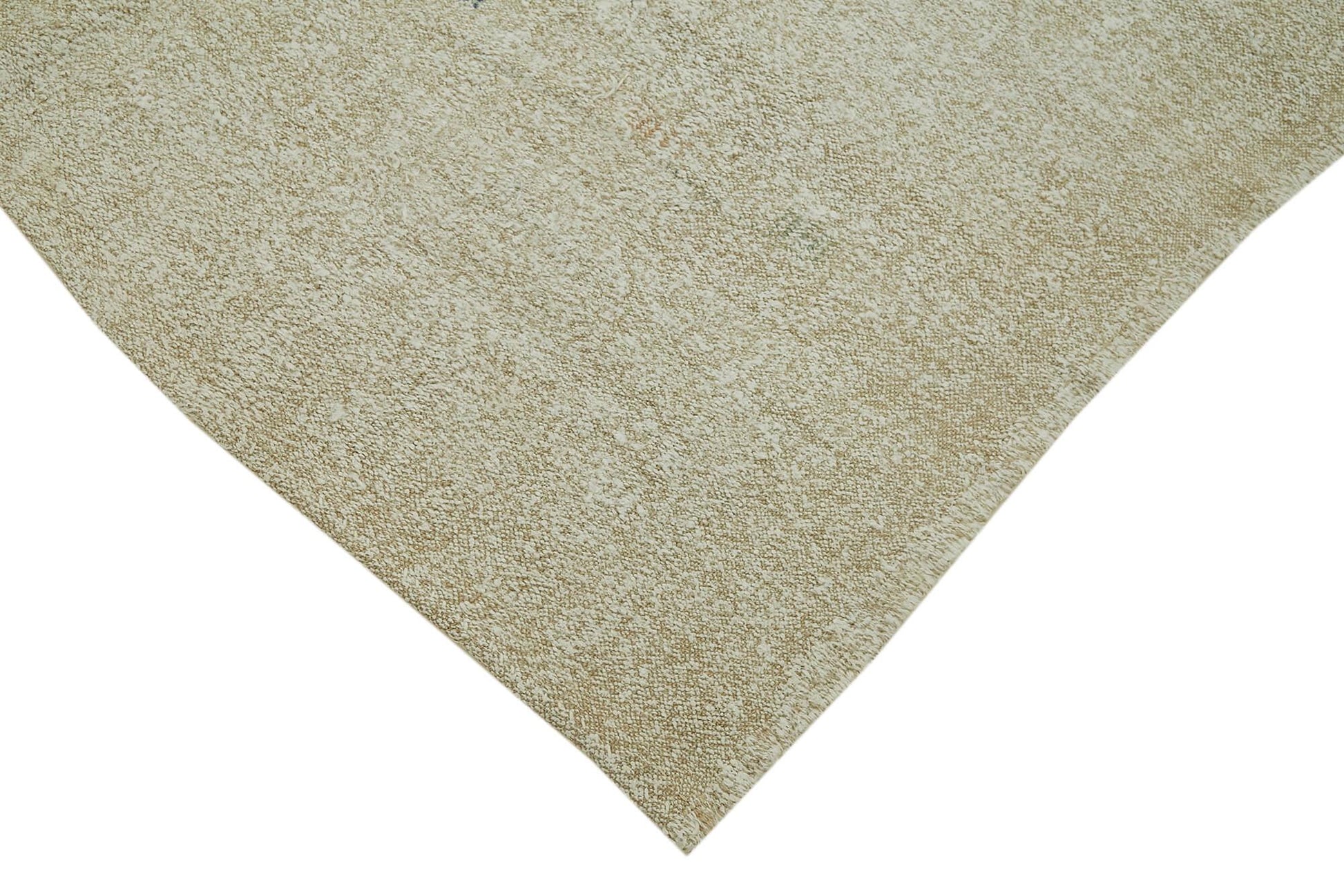 Kendir Bej Geometrik Hemp El Dokuma Halısı 155x290 Agacan